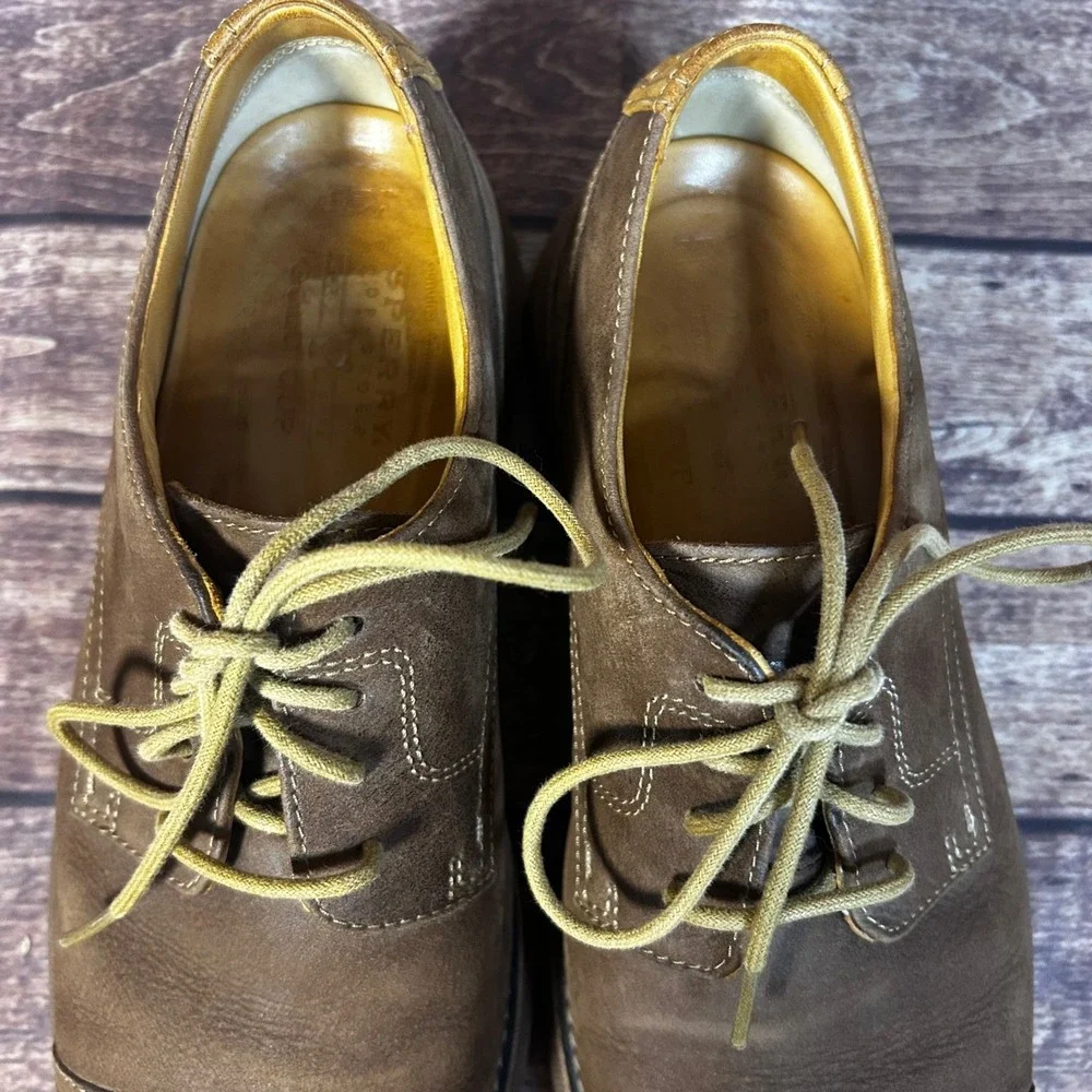 Sperry Top-Sider‎ Gold Cup Bellingham Brown Leather Cap Toe Oxford Mens 10.5